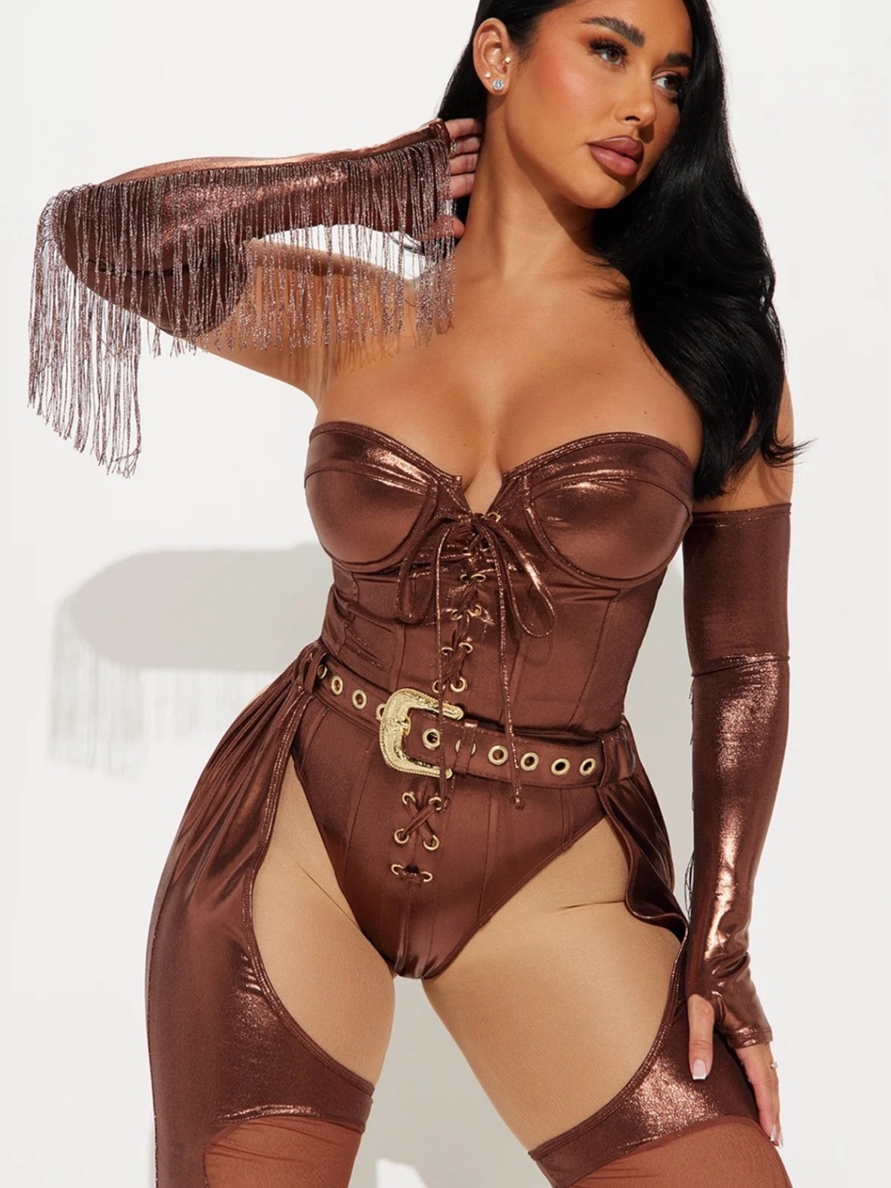 Fashion Nova Midnight 3 piece  Cowgirl Costume